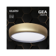 Plafonnier GEA rond 39cm métal doré LED 36W CCT 3000k à 6000k 2520Lm dimmable Minimaliste 