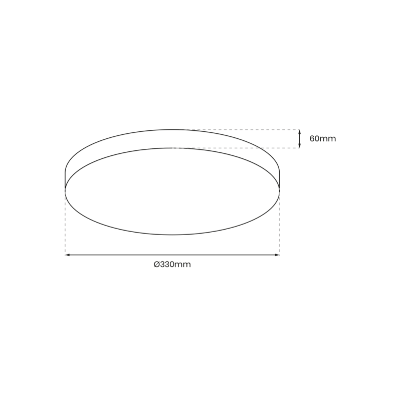 Plafonnier MAYA rond 33cm doré LED 15W blanc neutre 4000k 1650Lm IP44 