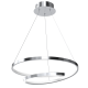 Suspension LUCERO spirale infini métal chromé LED blanc neutre 48W 2400Lm Design chic 