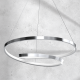 Suspension LUCERO spirale infini métal chromé LED blanc neutre 48W 2400Lm Design chic 