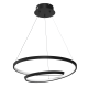 Suspension LUCERO spirale infini métal noir LED blanc neutre 48W 2400Lm Design chic 