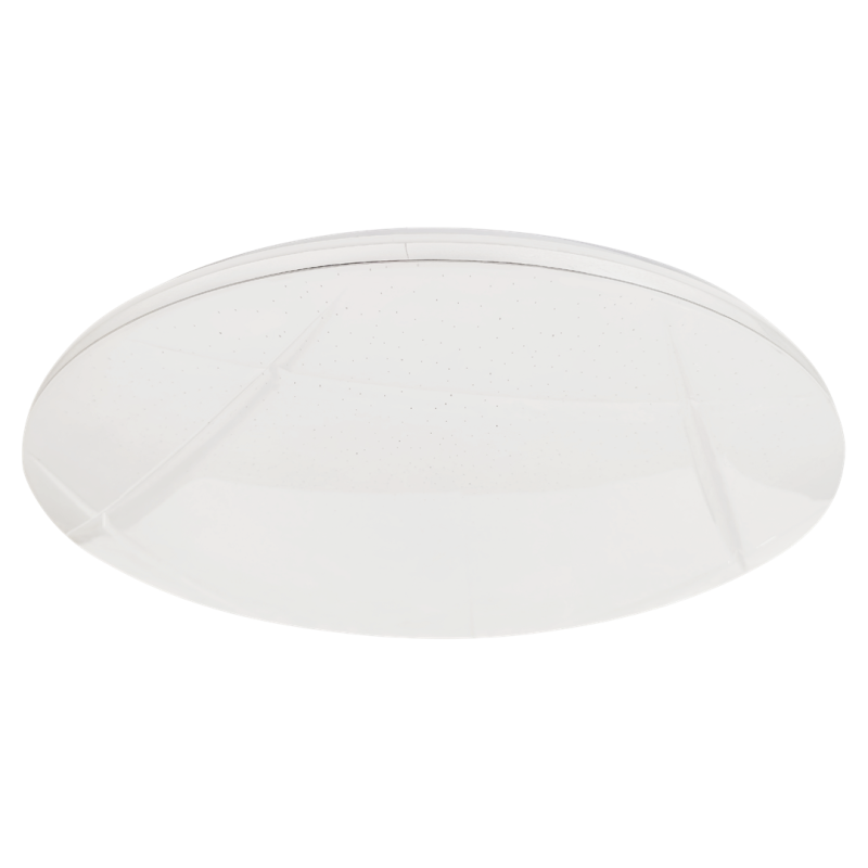 Plafonnier rond ALLISTER 48cm blanc LED 50W CCT 3000K à 6000K + télécommande 