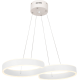Suspension INFINITY bande lumineuse forme S infini Blanc LED 60W blanc neutre 3600Lm Design chic 