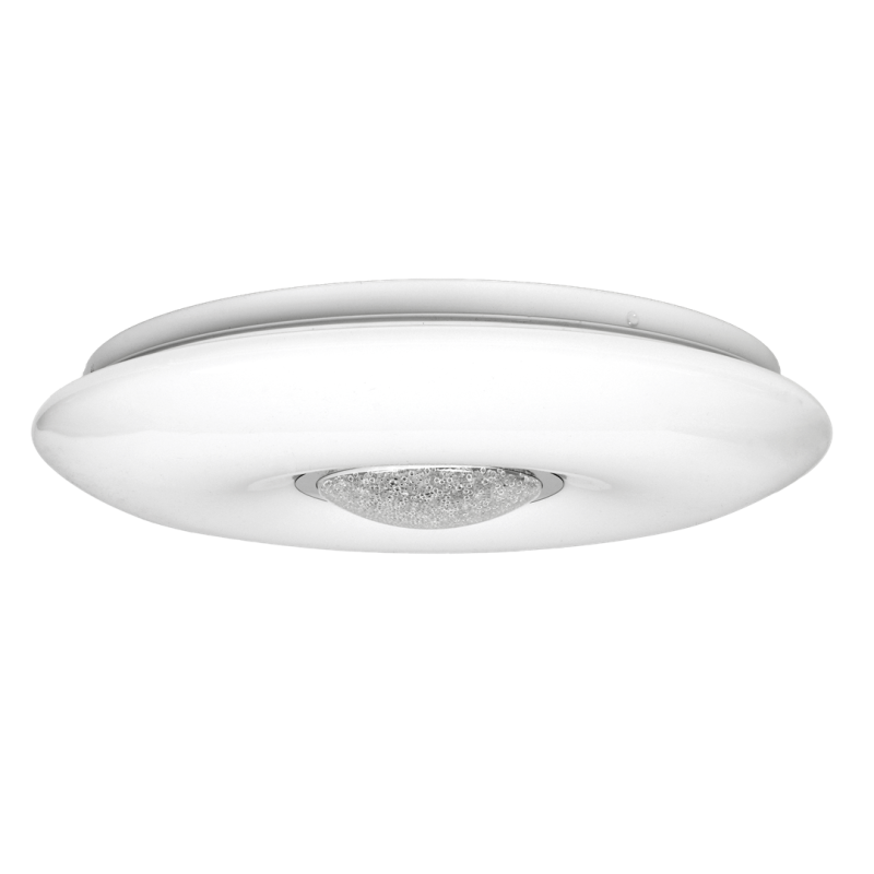 Plafonnier VELA rond blanc 40cm LED 24W CCT 3000k à 6000k dimmable avec télécommande 