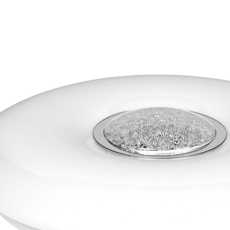 Plafonnier VELA rond blanc 40cm LED 24W CCT 3000k à 6000k dimmable avec télécommande 