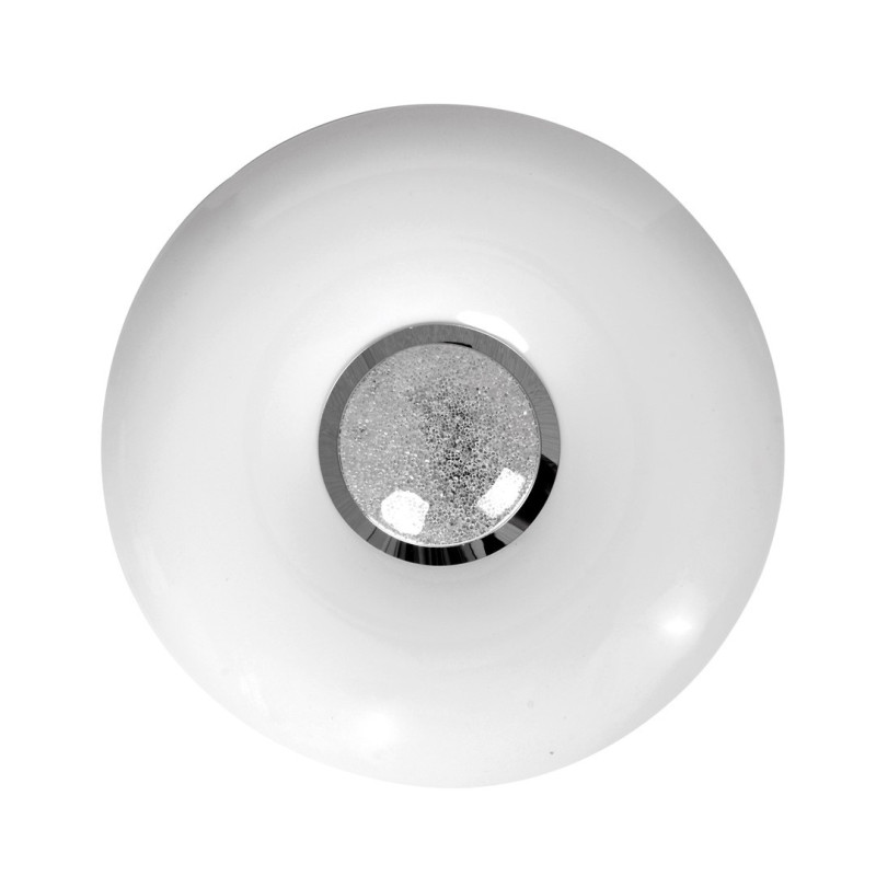 Plafonnier VELA rond blanc 40cm LED 24W CCT 3000k à 6000k dimmable avec télécommande 