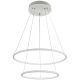 Suspension ORION 2 anneaux lumineux blanc superposés LED 3000K 6930Lm 99W Design chic 