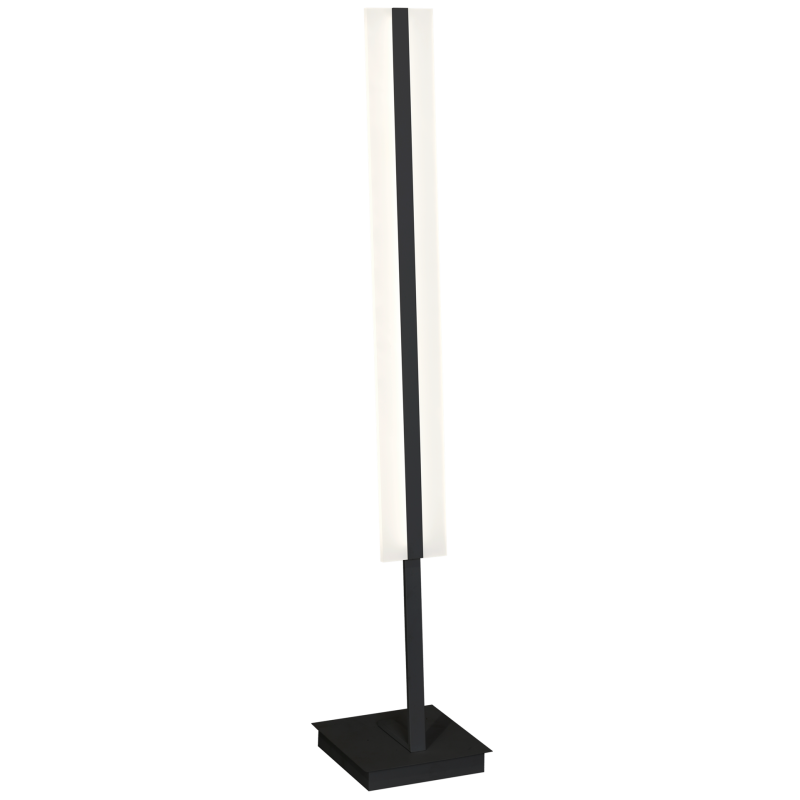 Lampadaire RAY rectangle lumineux vertical noir et blanc LED 36W blanc naturel 2520Lm Minimaliste 