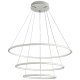 Suspension ORION 3 anneaux lumineux blanc superposés LED 3000K 6930Lm 99W Design chic 