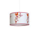 Suspension BUTTERFLIES abat-jour blanc Papillons rouge orange E27 Enfant 