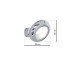 Applique murale MERCURIO anneau métal chromé LED blanc neutre 4000k 840Lm 12W Design chic 