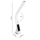 Lampe de bureau flexible et tactile GALA blanc 420Lm LED blanc chaud dimmable 6W 