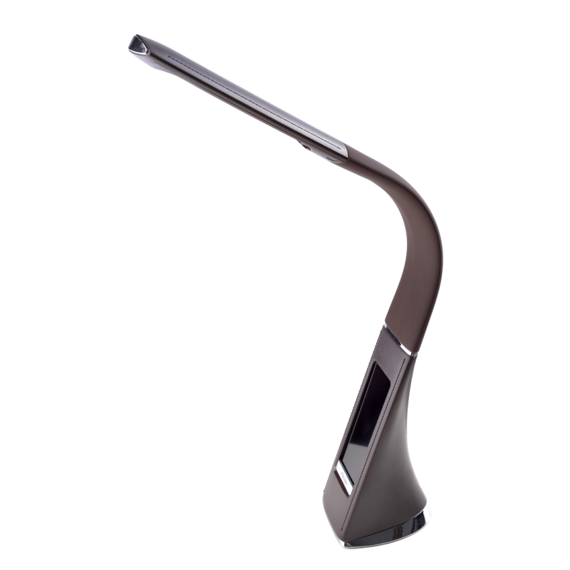 Lampe de bureau flexible et tactile GALA marron 420Lm LED blanc chaud dimmable 6W 