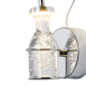 Applique murale BOTTLE chromé bouteille bulles LED 5W blanc neutre 4000k 350Lm Design chic 