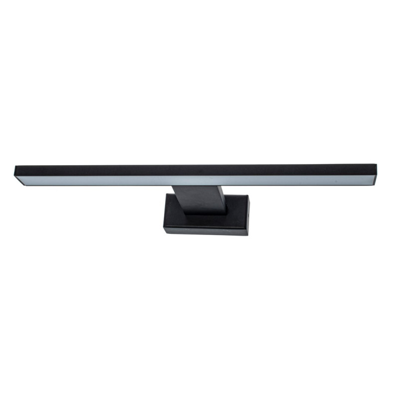 Applique murale SHINE barre métal 30cm noir LED blanc neutre 4000k 7W IP45 