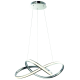 Suspension CAPPIO bande lumineuse torsadée chromé LED 36W blanc neutre 2160Lm Design chic 