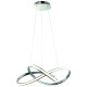 Suspension CAPPIO bande lumineuse torsadée chromé LED 36W blanc neutre 2160Lm Design chic 