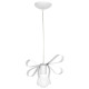 Suspension EMMA 3 Rubans nœud papillon métal Blanc E27 Enfant 