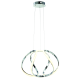 Suspension GLOBE bande lumineuse torsadée chromé LED 50W blanc neutre 3000Lm Design chic 