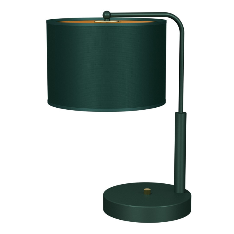 Lampe de chevet VERDE abat-jour tissu vert E27 Design chic 