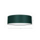 Plafonnier VERDE abat-jour rond 60cm tissu vert E27 Design chic 