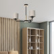 Plafonnier ATLANTA 3 abat-jour Lin beige gris E27 Nature 