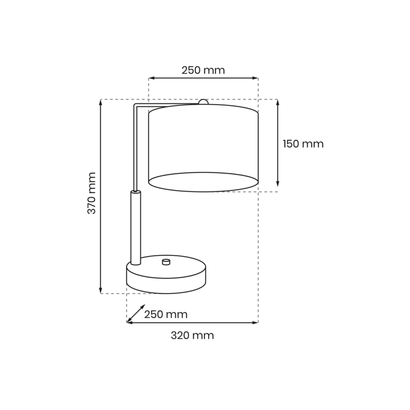 Lampe à poser LINO abat-jour en lin beige gris E27 pied métal blanc Nature 