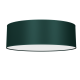 Plafonnier VERDE abat-jour rond 50cm tissu vert E27 Design chic 