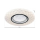 Plafonnier TOKYO 50cm rond blanc effet matelassé anneau noir LED CCT 3000k à 6000k 48W avec télécommande 