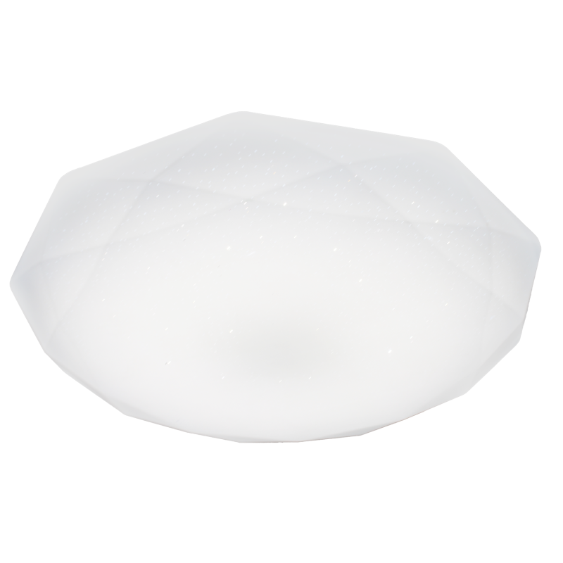 Plafonnier HEX 29cm géométrique à facettes LED 12W blanc neutre 960Lm Vintage 