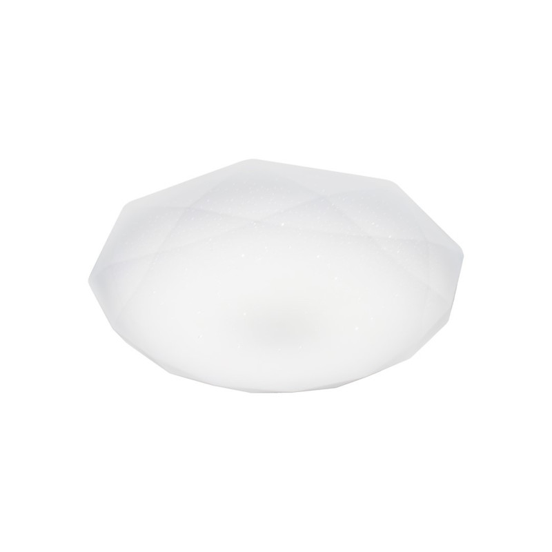 Plafonnier HEX 29cm géométrique à facettes LED 12W blanc neutre 960Lm Vintage 