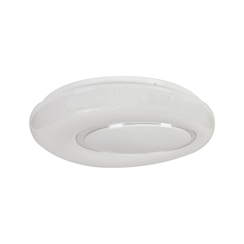 Plafonnier 48cm BONO blanc LED 52W CC 3000k à 6000k dimmable 3640Lm 