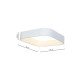 Plafonnier ASTRO carré blanc LED blanc neutre 4000K 1680 Lm 24W Minimaliste 