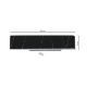 Applique murale PIERCE rectangle plastique marbré noir LED blanc neutre 12W 720Lm Design chic 