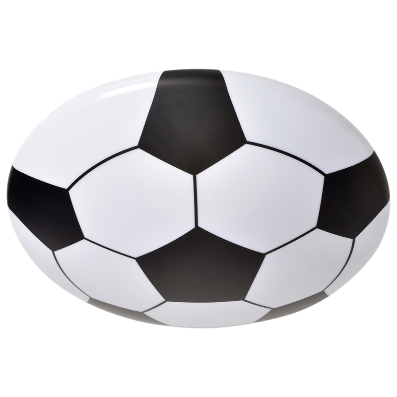 Plafonnier ballon de foot noir et blanc BALL LED 18W blanc neutre 4000K 1260Lm 40cm Enfant 