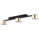 Plafonnier DALLAS GOLD 3 lampes métal doré Design Minimaliste