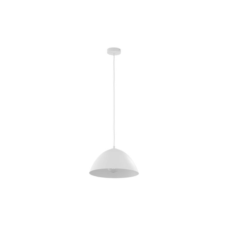 Suspension FARO NEW WHITE abat-jour 33 cm bol métal blanc Design minimaliste