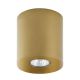 Plafonnier ORION GOLD cylindre H12cm métal doré Design Minimaliste