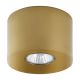 Plafonnier ORION GOLD cylindre H9cm métal doré Design Minimaliste