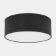 Plafonnier RONDO BLACK rond 45cm tissu noir Design Minimaliste