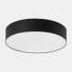 Plafonnier RONDO BLACK rond 60cm tissu noir Design Minimaliste