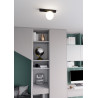 Plafonnier Design Fit Métal une Lampe Boule Blanche Style Minimaliste 