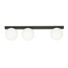 Plafonnier Design Fit Métal 3 lampes Boules Blanches Style Minimaliste 