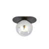 Plafonnier Design Plaza Métal une Lampe Boule Argentée Style Minimaliste 