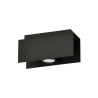 Plafonnier Design Kenno Métal une Lampe Rectangulaire Noire Style Minimaliste 