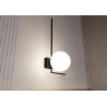 Plafonnier Design Imago Métal une Lampe Boule Blanche Style Industriel 