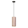 Suspension Design Bente Tissu une Lampe Tube Rose Style Vintage 