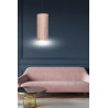 Suspension Design Bente Tissu une Lampe Tube Rose Style Vintage 