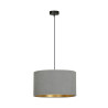 Suspension Design Hilde Métal une Lampe Cylindre Grise Style Moderne 