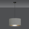 Suspension Design Hilde Métal une Lampe Cylindre Grise Style Moderne 